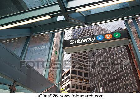 Stock Photograph - Subway station, New York, USA. Fotosearch