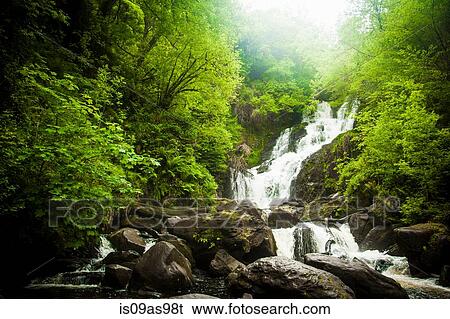 Torc Waterfall, Kerry, Ireland View Large Photo Image Stock Photograph - Torc Waterfall, Kerry, Ireland. Fotosearch