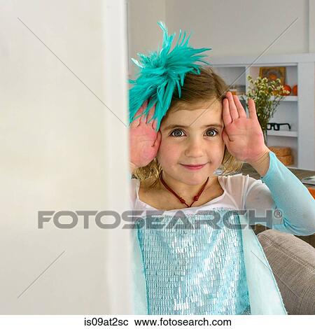 Girl with feather fascinator View Large Photo Image Stock Image - Girl with feather fascinator. Fotosearch