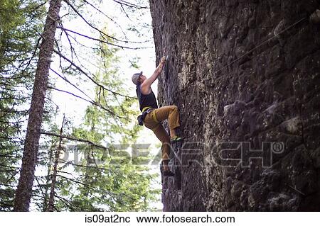 "Man rock climbing, French's Dome, Zig Zag, Oregon, USA" View Large Photo Image Stock Image - "Man rock climbing, French's Dome, Zig Zag, Oregon, USA". Fotosearch