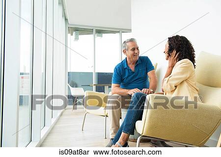Senior man and wife chatting View Large Photo Image Stock Photography - Senior man and wife chatting. Fotosearch