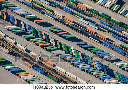 Shipping containers, aerial view View Large Photo Image Picture - Shipping containers, aerial view. Fotosearch