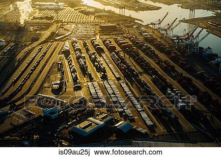 Shipping port, sunset, Los Angeles, California, USA View Large Photo Image Stock Image - Shipping port, sunset, Los Angeles, California, USA. Fotosearch