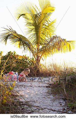 Girl playing on beach, Sanibel, Florida, USA View Large Photo Image Stock Image - Girl playing on beach, Sanibel, Florida, USA. Fotosearch