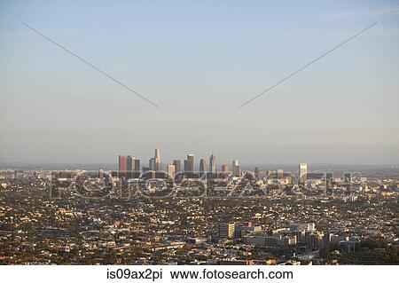 Aerial view of city, Los Angeles, USA View Large Photo Image Stock Image - Aerial view of city, Los Angeles, USA. Fotosearch