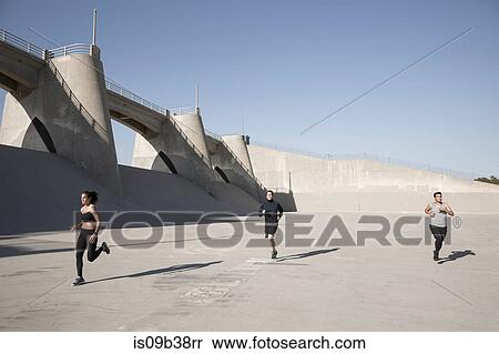 Athletes jogging, Van Nuys, California, USA View Large Photo Image Stock Photography - Athletes jogging, Van Nuys, California, USA. Fotosearch