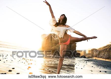 Ballerina dancing on beach View Large Photo Image Stock Photography - Ballerina dancing on beach. Fotosearch