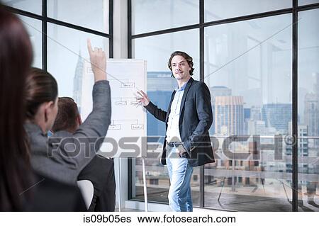 Businessman and businesswomen at brainstorming meeting in office View Large Photo Image Stock Photograph - Businessman and businesswomen at brainstorming meeting in office. Fotosearch