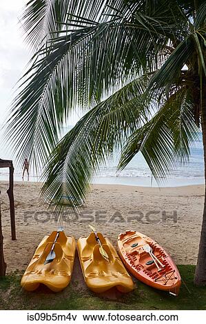 Canoes on beach, Saint Lucia, Caribbean View Large Photo Image Stock Photo - Canoes on beach, Saint Lucia, Caribbean. Fotosearch