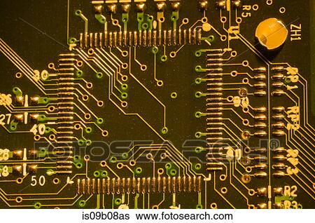 Close up of computer circuit board View Large Photo Image Stock Photograph - Close up of computer circuit board. Fotosearch