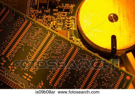 Stock Photography - Close up of computer circuit board. Fotosearch