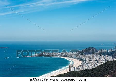Copacabana Beach, Rio de Janeiro, Brazil View Large Photo Image Stock Image - Copacabana Beach, Rio de Janeiro, Brazil. Fotosearch