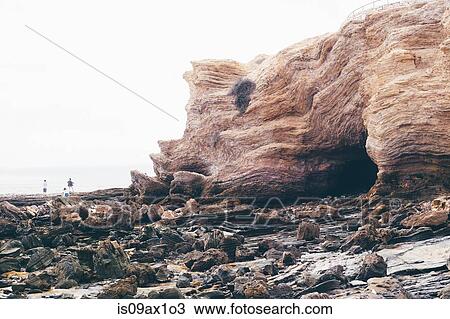 Distant view of people on rocky beach, Crystal Cove State Park, Laguna Beach, California, USA View Large Photo Image Stock Image - Distant view of people on rocky beach, Crystal Cove State Park, Laguna Beach, California, USA. Fotosearch
