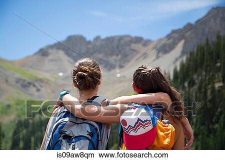 Hikers enjoying view, Aspen, Colorado View Large Photo Image Picture - Hikers enjoying view, Aspen, Colorado. Fotosearch