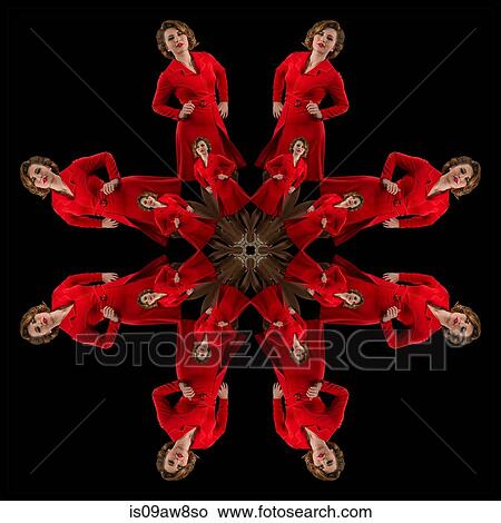 Picture - Human kaleidoscope. Fotosearch