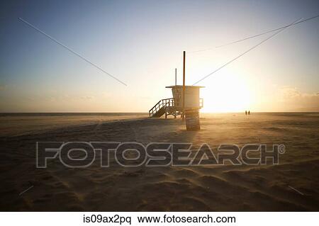 Lifeguard tower, Venice Beach, Los Angeles, USA View Large Photo Image Stock Photography - Lifeguard tower, Venice Beach, Los Angeles, USA. Fotosearch