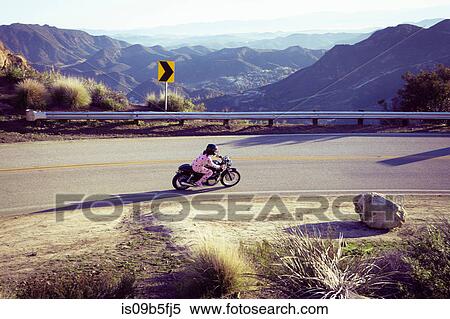 Man wearing pyjamas riding motorcycle, Malibu Canyon, California, USA View Large Photo Image Stock Photography - Man wearing pyjamas riding motorcycle, Malibu Canyon, California, USA. Fotosearch