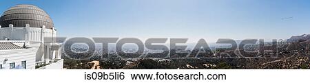 Panoramic view of griffith observatory, Los Angeles, California, USA View Large Photo Image Stock Photograph - Panoramic view of griffith observatory, Los Angeles, California, USA. Fotosearch