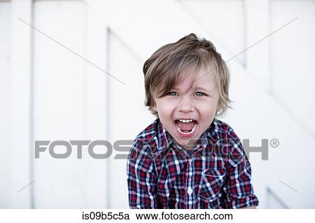 Portrait of cute boy in plaid shirt View Large Photo Image Stock Image - Portrait of cute boy in plaid shirt. Fotosearch