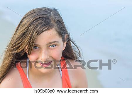 Portrait of teenage girl on beach, Asbury Park, New Jersey, USA View Large Photo Image Stock Image - Portrait of teenage girl on beach, Asbury Park, New Jersey, USA. Fotosearch
