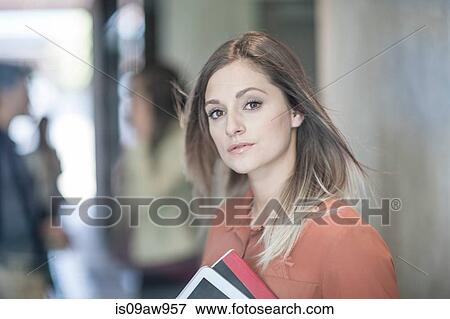 Portrait of young businesswoman View Large Photo Image Stock Photo - Portrait of young businesswoman. Fotosearch