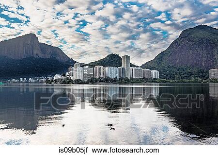 Rodrigo de Freitas Lagoon, Corcovado Ipanema, Christ the Redeemer in the distance, Rio de Janeiro, Brazil View Large Photo Image Stock Image - Rodrigo de Freitas Lagoon, Corcovado Ipanema, Christ the Redeemer in the distance, Rio de Janeiro, Brazil. Fotosearch
