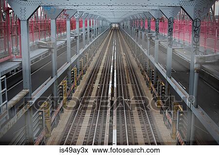 Stock Photo - Subway platform, New York, USA. Fotosearch