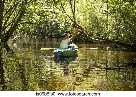 Teenage boy in kayak, Econfina Creek, Youngstown, Florida, USA View Large Photo Image Stock Image - Teenage boy in kayak, Econfina Creek, Youngstown, Florida, USA. Fotosearch