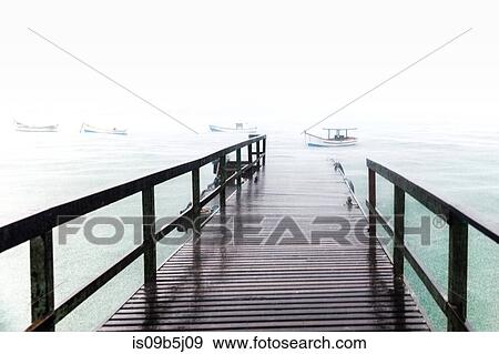 View of fishing boats in sea from pier, Florianopolis, Santa Catarina, Brazil View Large Photo Image Stock Photo - View of fishing boats in sea from pier, Florianopolis, Santa Catarina, Brazil. Fotosearch