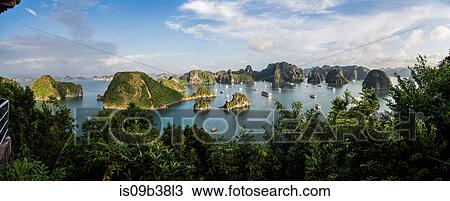 View of Ha Long Bay from Sim Soi Island, Vietnam View Large Photo Image Stock Image - View of Ha Long Bay from Sim Soi Island, Vietnam. Fotosearch