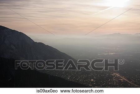 View of Salt Lake City from Grandeur Peak, Utah, USA View Large Photo Image Picture - View of Salt Lake City from Grandeur Peak, Utah, USA. Fotosearch