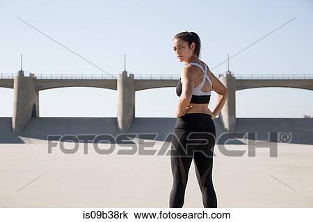 Young female athlete, Van Nuys, California, USA View Large Photo Image Stock Image - Young female athlete, Van Nuys, California, USA. Fotosearch