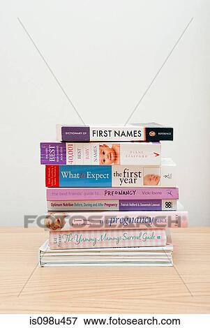 Baby and pregnancy books View Large Photo Image Stock Photo - Baby and pregnancy books. Fotosearch