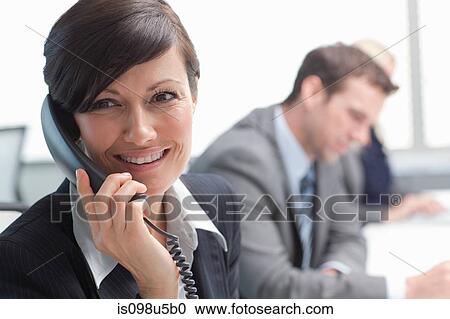 Businesswoman on phone View Large Photo Image Stock Image - Businesswoman on phone. Fotosearch