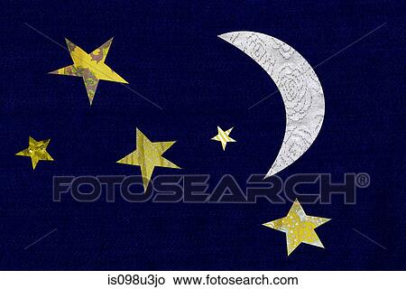 Crescent moon and stars View Large Photo Image Picture - Crescent moon and stars. Fotosearch