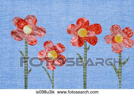 Flowers against blue background View Large Photo Image Stock Image - Flowers against blue background. Fotosearch