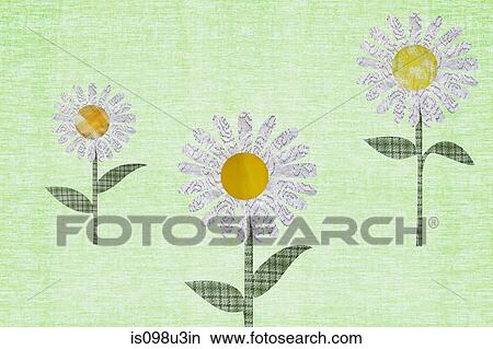Flowers against green background View Large Photo Image Picture - Flowers against green background. Fotosearch