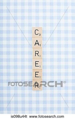 Game tile letters spelling career View Large Photo Image Stock Photograph - Game tile letters spelling career. Fotosearch
