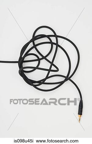 Headphones cable View Large Photo Image Stock Image - Headphones cable. Fotosearch