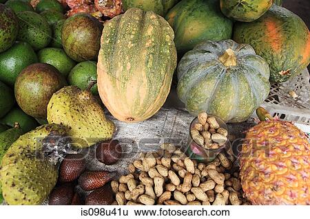 Indonesian fruit, vegetables and nuts View Large Photo Image Stock Photograph - Indonesian fruit, vegetables and nuts. Fotosearch