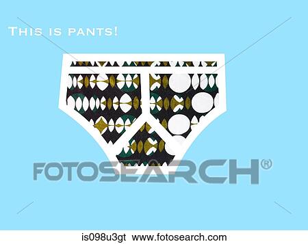 Pair of Y Fronts on blue background with This is Pants phrase View Large Photo Image Stock Photograph - Pair of Y Fronts on blue background with This is Pants phrase. Fotosearch