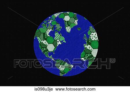 Patchwork earth View Large Photo Image Stock Image - Patchwork earth. Fotosearch