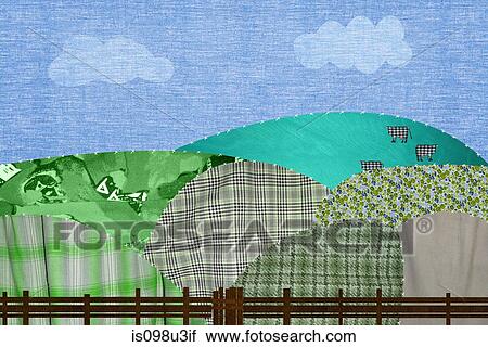 Patchwork field with cows View Large Photo Image Stock Image - Patchwork field with cows. Fotosearch