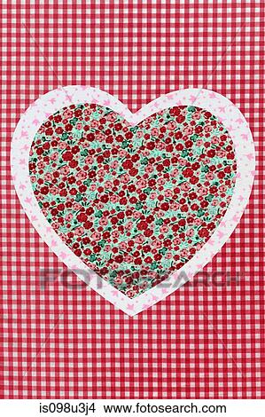 Picture - Patchwork heart. Fotosearch
