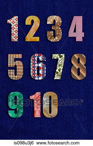 Patchwork numbers View Large Photo Image Stock Photograph - Patchwork numbers. Fotosearch