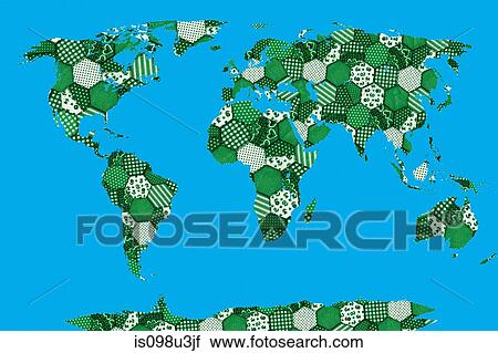 Patchwork world map View Large Photo Image Stock Image - Patchwork world map. Fotosearch