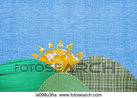 Rural scene with patchwork field and sun View Large Photo Image Stock Image - Rural scene with patchwork field and sun. Fotosearch