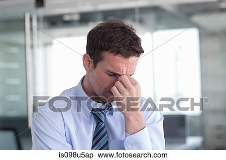 Stock Photography - Stressed Businessman. Fotosearch