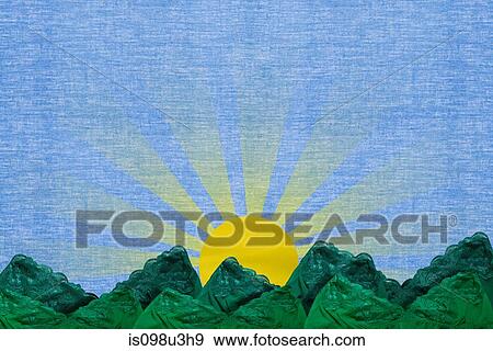 Sun shining over rural scene View Large Photo Image Stock Photo - Sun shining over rural scene. Fotosearch