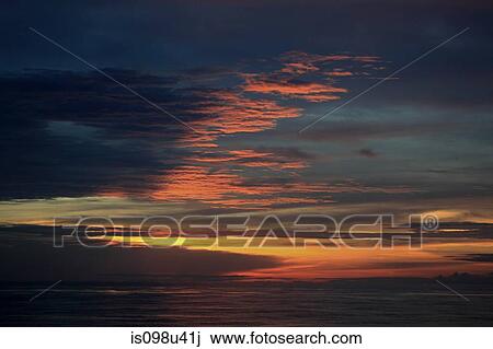 Sunset over sea, singapore View Large Photo Image Stock Image - Sunset over sea, singapore. Fotosearch